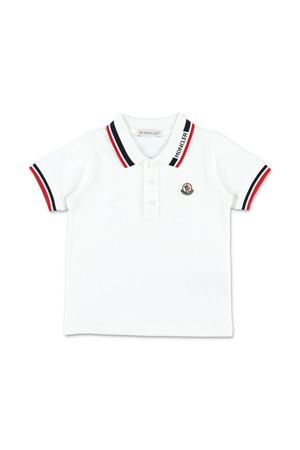 Set con orlo tricolore in piquet di cotone MONCLER KIDS | L19518M000158496FF07